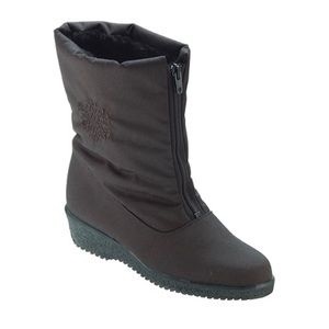Toe Warmers Women's Jennifer Waterproof Mid Calf Boots | 3633 | Black | Size: 12
